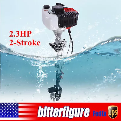 2.3HP 2-Stroke Outboard Motor Fishing Boat Engine W/Air Cooling System 52CC • $159