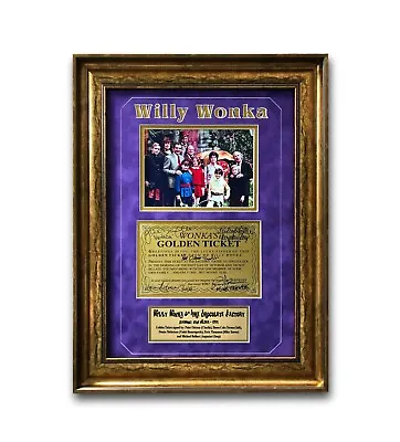 Willy Wonka All Kids X5 Signed Framed Golden Ticket JSA COA Autograph Movie Cast • $2604.46