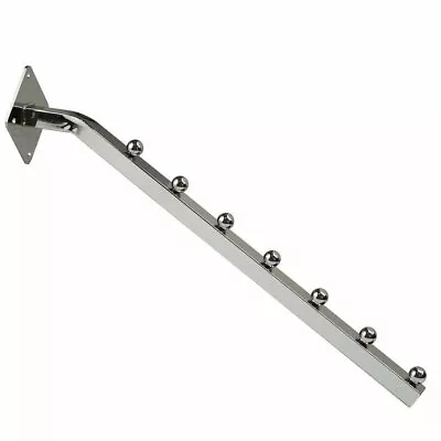 $14.99 • Buy Wall Mount 7 Ball Chrome Waterfall Hook Hanger -Square Tubing 18  L 