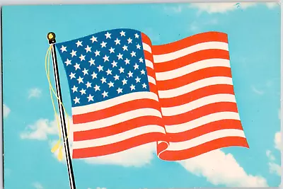 American Flag USA Patriotic Drawing Painting United States Vintage Postcard • $3.32