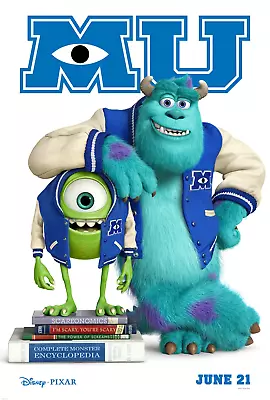 Monsters University Original Theatrical Movie Poster • $26.99