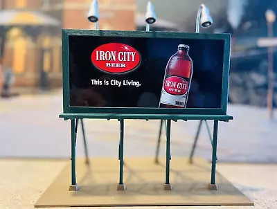 MTH By Rail King 30-90044 Lighted Iron City Billboard • $52