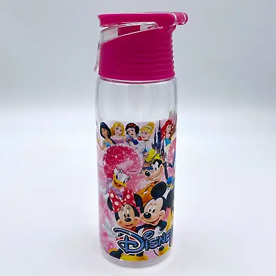 Disney Jerry Leigh Character Princesses Water Bottle Mickey Minnie Mouse Goofy • $8.99