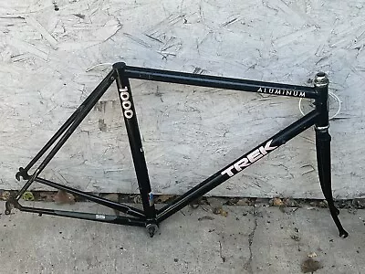 Vintage 54 Cm Black And Pink Trek 1000 Frame + Fork  53.5 Cm Top Tube 126 Mm • $154.99