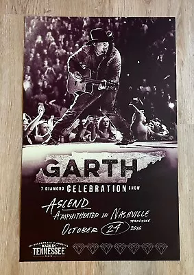 $34.99 • Buy Garth Brooks Concert Poster 2016 7 Diamond Celebration Show Nashville Tn