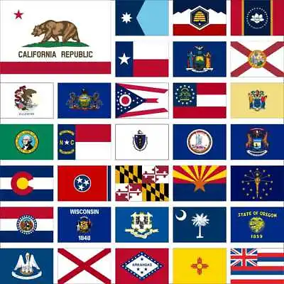 USA State Flag Delaware Connecticut New Hampshire Minnesota Utah Mississippi • $4.80