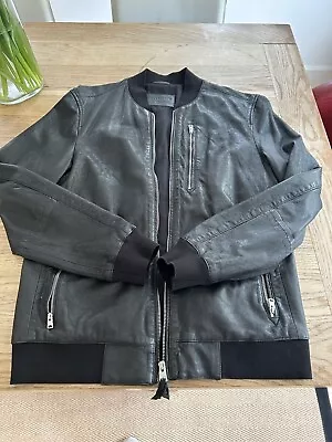 Medium Black Leather Jacket By All Saints RRP £329  • £54