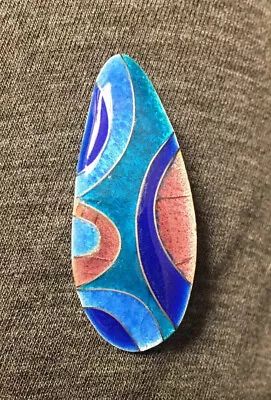 Vintage HILDA KRAUS Modernist Abstract Sterling Pin Brooch • $77.88