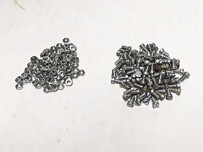 100 Meccano Slotted Cheese Head Bolts And Hex Nuts Part 37b 37c  • £8.99