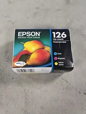 Genuine Epson 126 High-Capacity Ink Cartridge Cyan/Magenta/Yellow Exp 2015 • $19.98