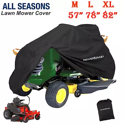 Riding Lawn Mower Cover Zero Turn Tractor Waterproof Rain Protector 57  78  82  • $17.99