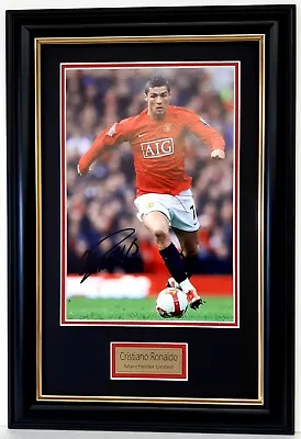 $69.99 • Buy Cristiano Ronaldo Signed Framed Manchester United Memorabilia CR7 