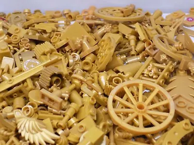 Lego 250 Pc Pearl Gold Building Toys Parts N Pieces {WASHED} • $14.50