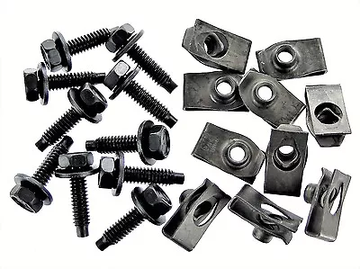 Ford Truck Body Bolts & U-nuts- 1/4-20 X 1  Long- 7/16  Hex- 20pcs (10ea) #388TT • $17.95