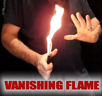 Vanishing Flame Pull Magic Fire Vanish Trick Magicians Disappearing Flaming Wand • £9.99