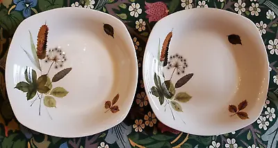 2 Vintage Midwinter Riverside Open Serving Salad Fruit Bowls 7.25  John Russell • £12