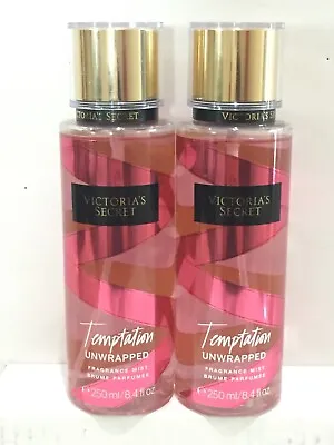 Victoria's Secret TEMPTATION UNWRAPPED Fragrance Mist Spray 8.4 Oz Set Of 2 • $39.99
