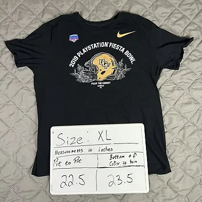 Nike UCF Knights Shirt Mens Extra Large Black Football Orlando Fiesta Bowl • $8.99
