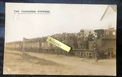 £74.99 • Buy C1915 Tackeroo Express Cannock Chase Military Railway Verse On Back RP Postcard