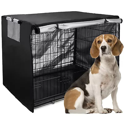 £14.79 • Buy Dog Crate Cover Pet Cage Cover Durable Waterproof Windproof Universal XS-XL
