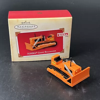 Hallmark 2004 Die-Cast Metal 1961 Tonka Giant Bulldozer Keepsake Ornament NEW • $10.99