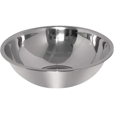 Deep Mixing Bowl Cooking Baking Stainless Steel Bowl Flat Base Different Sizes • £5.59