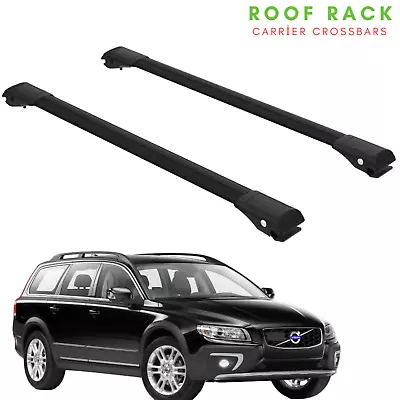 Fits Volvo XC70 2007-2016 Roof Rack Cross Bars Car Lugagge Bar Black • $129.99