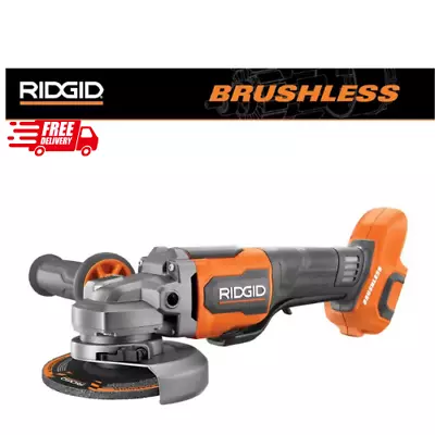RIDGID 18V Brushless Cordless 4-1/2 In. Paddle Switch Angle Grinder (Tool Only) • $139