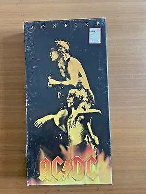 ORIGINAL AC/DC BONFIRE Long Box Complete + Poster + Booklet + Pick • £41.19