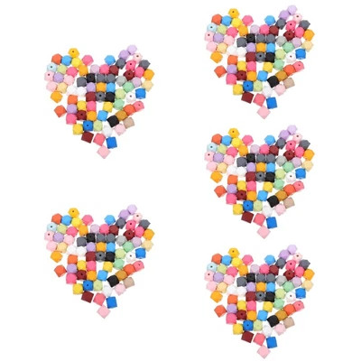 £35.16 • Buy  350 Pcs Colorful Octagonal Wooden Beads Cute Loose Craft Bracelet
