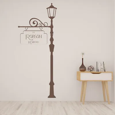 Personalised Family Name Lamppost Wall Sticker WS-44223 • £11.98