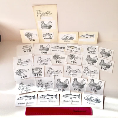 Peter Jackson Original Artwork London Homemade Food Display Labels Look & Learn  • £5