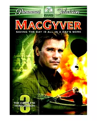 MacGyver Complete Third Season 5 Disc DVD Richard Dean Anderson Season 3 SLEEVE • $14.49