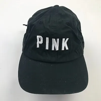 Victoria's Secret Hat Cap Strapback Womens Black White Adult Adjustable PINK • $12.20