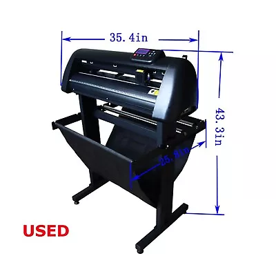 USED 24in Step Automatic Edge Cutting Plotter Machine 500g Vinyl Cutter Machine • $253