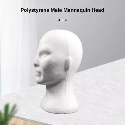 12.6 '' Male Head Head Stand For Headphones Hats Etc. • $11.01
