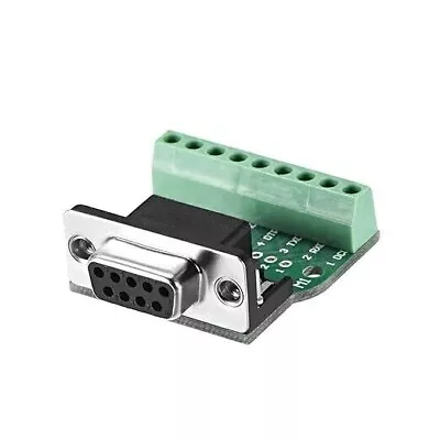 D-sub DB9 Breakout Board Connector 9 Pin 2 Row Female RS232 Serial Port Solderle • $8.39