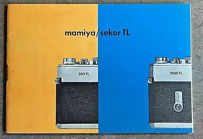 Mamiya Sekor 500 / 1000 TL 35mm SLR Film Camera Instruction Book User Manual • $6.94