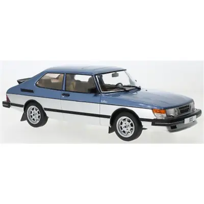 MCG 1:18 Scale Diecast Model Car - Saab 900 Turbo In Blue/Silver - 1981 • $95.75