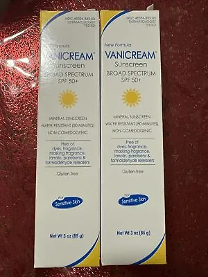 Vanicream Sunscreen Broad Spectrum Spf 50+ 2 Tubes • $17.99