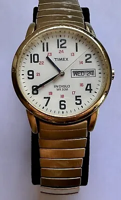 Timex Easy Reader T2H301 Wrist Watch For Men Indiglo Slight Wear Showing • $18