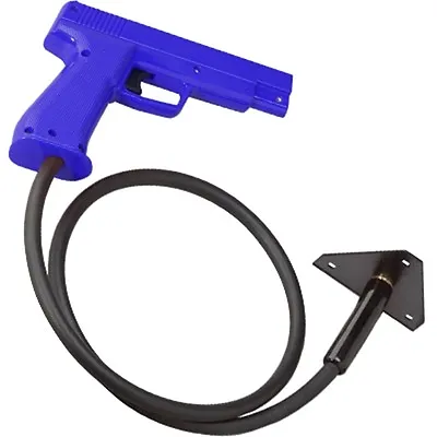 BLUE Happ 45 Cal. Optical Arcade Game Gun Area 51 Virtua Cop Police Trainer Etc. • $79.99