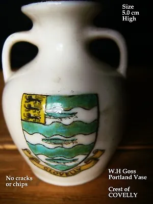 Antique W.H GOSS CHINA Made Crested Portland Vase With The Crest Of CLOVELLY • £1.99