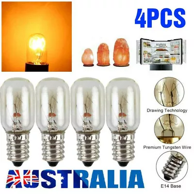 4PCS/Set E14 15W Salt Lamp Globe Light Refrigerator Bulb Replacement AC230V AU • $12.88