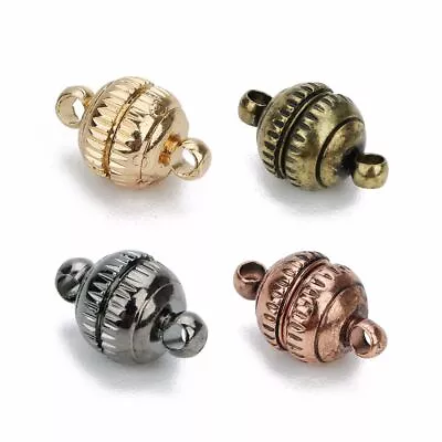 Round Strong Magnetic Clasp End Chain Buckle Hook Clasps Jewelry Findings 5Pcs • $11.84