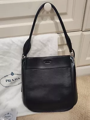 Prada Margit Shoulder Bag In Black Leather • $1950