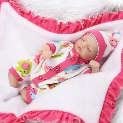 Cute Mini Handmade Reborn Baby Doll Alive Preemie Doll Vinyl Silicone Hands Baby • $50.59