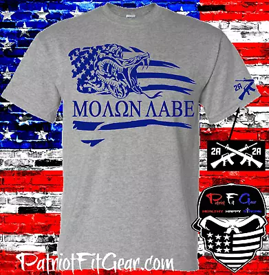 T-shirtMolon LabeGun RightsFlagGadsdenSnake2AWe The PeopleCustom T-shirt • $19.95