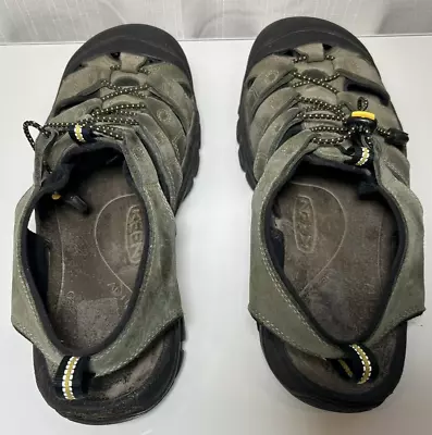 KEEN Mens Newport Green Olive Hiking Waterproof Sport Sandals - Size 11.5 • $25.99