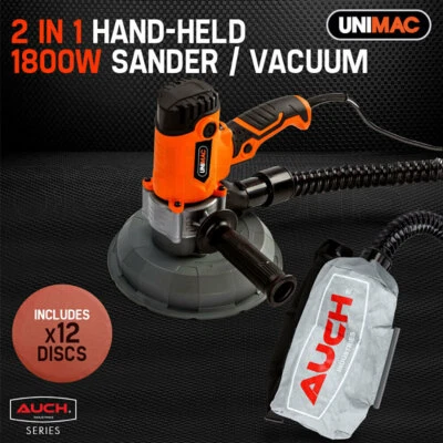 UNIMAC Drywall Sander Automatic Vacuum System Gyprock Wall Plaster 1800W • $123